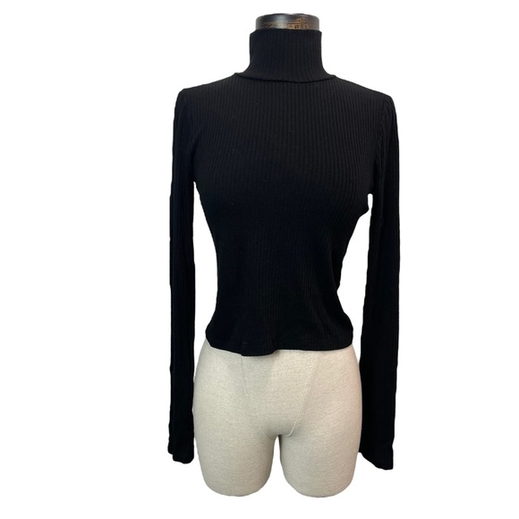 Aritzia Sweaters - ARITZIA WILFRED FREE crop ribbed mock neck sweater | XS